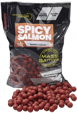 Mass Baiting Boilies Spicy Salmon 3kg 20mm